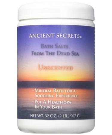 Dead Sea Bath Salts Unscented Ancient Secrets 2 lbs Bath Salt