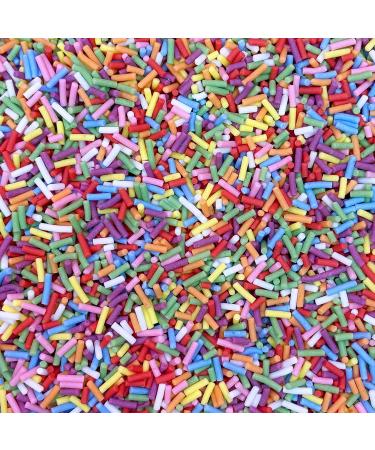 Premium Rainbow Sugar Strands 500g - Edible Multicolored Sprinkles for Baking & Decorating - 8 Vibrant Colors - Ideal for Cupcakes, Cakes, Ice Cream & Desserts - Buy Online on SooperMarket.com