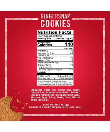 Tates Bake Shop Gingersnap Cookies - Limited Edition Holiday Cookies (4 x 7 oz Bags) - Buy Online on SooperMarket.com