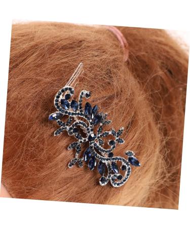 BELLIFFY Bride Hair Comb Blue Rhinestone Wedding Hair Comb for Bride - Vintage Flower Crystal Hairpin - Bridal Accessories for Bridesmaid Womens Hair Clips Headwear for Women Styling - Buy Online on SooperMarket.com