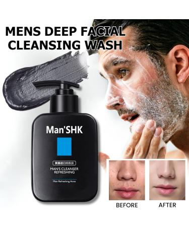 Mens Face Wash Men Skincare Natural Acne Face Wash Face Wash For Men Exfoliating Face Wash Cream Cleanser For Acne Prone & Oily Skin Face Wash - Soothe Purify Mans Facial Skin Care - Buy Online on SooperMarket.com