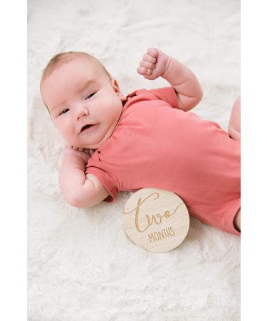 Gender-Neutral Baby Welcome Sign & Milestone Discs for Photos - Pearhead Birth Stats Board & Hello Baby Arrival Photo Prop Set - Buy Online on SooperMarket.com