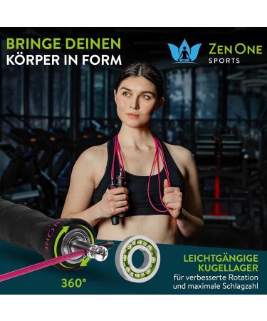 Professional Jump Rope with Workout Guide & Replacement Cable - Speed Rope for All Ages | Adjustable Steel Cables & Anti-Slip Handles - Buy Online on SooperMarket.com