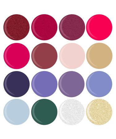Nicole Miller 16 Color Nail Polish Set | Long Lasting Bright Colors + Base & Top Coats for Women & Teens - Shop Internationally - Buy Online on SooperMarket.com