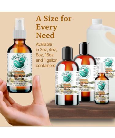 Orange Blossom Water (Neroli Hydrosol) - 1 Gallon | Natural Skin Refresher Aromatherapy & Glow - Bella Terra Oils (Pack of 10 - Buy Online on SooperMarket.com
