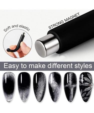 5pcs Professional Nail Polish Magnet Pen Set - Manicure Tool for UV Gel Polish - Perfect for Nail Art - Buy Online on SooperMarket.com