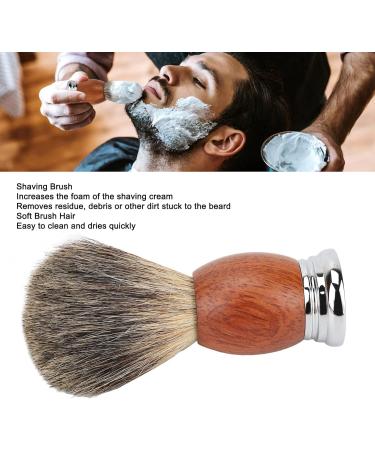 Professional Portable Shaving Brush for Men - Ergonomic Wooden Handle Soft Hair Elegant Design | Ideal for Home & Salon Use - Buy Online on SooperMarket.com