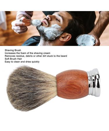 Premium Shaving Brush with Wooden Handle | Shaving Foam & Cleaning Brush for Men | Ideal for Home & Barber Shop Use - Buy Online on SooperMarket.com