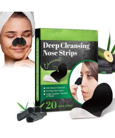 Nose Strips 20 Pcs Pore Strips for Blackheads Deep Cleansing Nose Pore Strips for Women Men Nose Blackhead Remover Strips Blackhead Removal