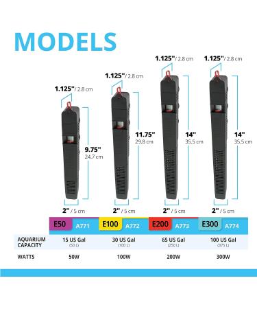 Fluval E-Heater 50W - Ideal Aquarium Heater for Tanks Up to 60L | Reliable Heating Solution - Buy Online on SooperMarket.com