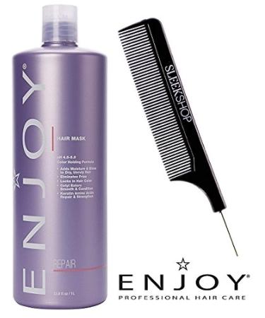 Color-Safe Hair Mask pH 4.5-5.5 for Repair with Steel Pin Tail Comb (33oz/1000ml) - Buy Online on SooperMarket.com