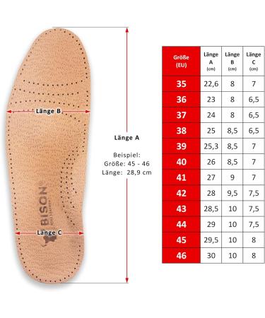 ORTRI Orthopedic Leather Insoles - Shock Absorbing Latex Foam | Size 43 - International Shipping Available - Buy Online on SooperMarket.com
