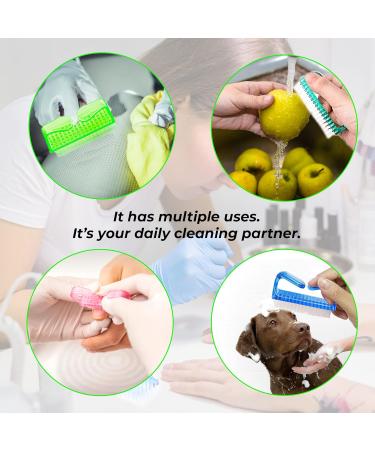 WATELL 4 Pcs Nail Brush Set with Plastic Handles for Easy Nail Cleaning - Includes 4 Different Brushes for Hands, Feet, and Everyday Use - Buy Online on SooperMarket.com