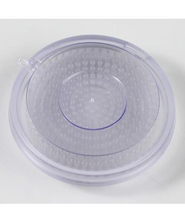 Wazakura Clear Ikebana Kenzan Japanese Flower Holder  Made in Japan  Plastic Floral Arranging Pin Frog  Round - 3(78mm) Clear - Buy Online on SooperMarket.com