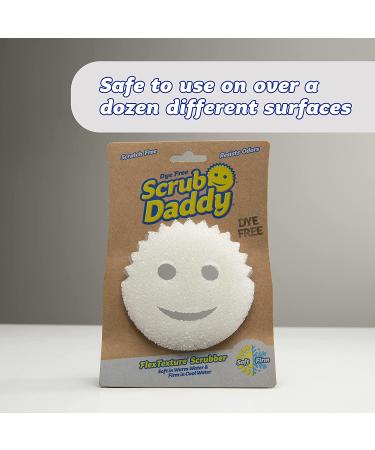 Scrub Daddy Sponge - Dye Free, Scratch-Free & Multi-Use Scrubber for Dishes | Odor Resistant & Deep Cleaning | Dishwasher Safe - Buy Online on SooperMarket.com