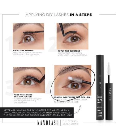 Nanolash DIY Sealer 5 ml - sealer for DIY lash extensions fixer for cluster false eyelashes - Buy Online on SooperMarket.com