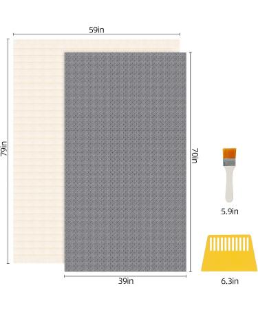 Monk Cloth Rug Tufting Kit with Non-Slip Backing for Tufting Gun - 70x40inch - Buy Online on SooperMarket.com