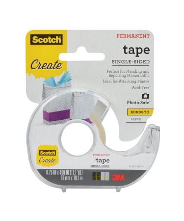 Scotch 021200593369 Tape Single Sided 3/4 in x 400 in (001-CFT) 1-Pack Clear