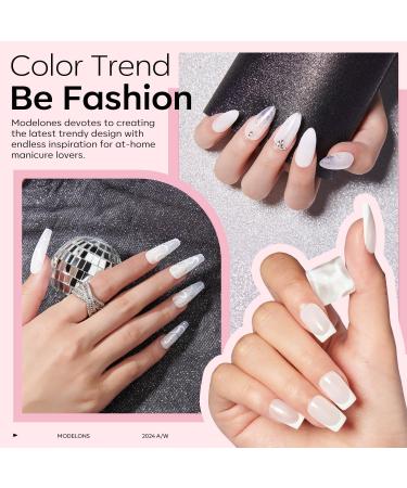 Modelones Gel Nail Polish 1 Pcs 15ml Milky White Gel Nail Polish Jelly Gel Polish Set Sheer Pure White Color Nail Gel Polish Kit Soak Off U V GEL LED Salon DIY at Home Gel Nail Manicure Gift for Women Girls - Buy Online on SooperMarket.com