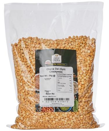 Old India Chana Dal (Split Chickpeas) 2kg 2 kg (Pack of 1)