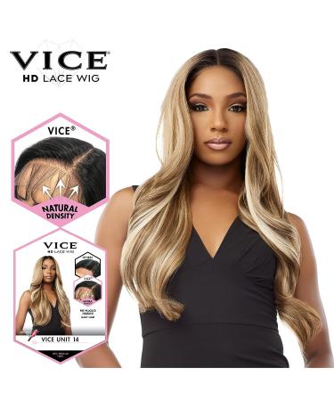 Sensationnel Vice Lace Front Wig - HD Transparent Lace, Pre-plucked Hairline, 5 Inch Deep Part, Balayage Platinum - Vice Unit 14 - Buy Online on SooperMarket.com