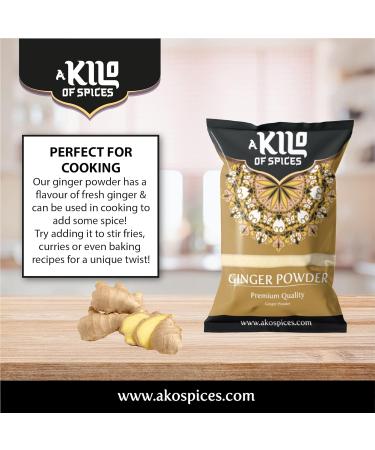 Ginger Powder 1 kg - Anti-Inflammatory & Antioxidant Spice for Digestion | Ideal for Tea & Smoothies - Buy Online on SooperMarket.com