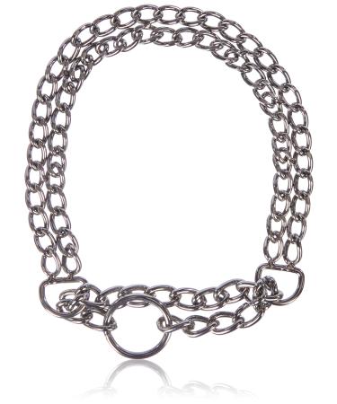 Nobby chain choker two-row chrome S 45 cm 2.5 mm silver length 45 cm (Size- S)