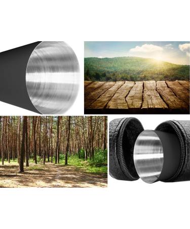 Outdoor SAXX 5-Part Stainless Steel Drinking Cup Set | Metal Schnapps Cups with Leather Bag | Ideal Flat Man Accessories in Black - Buy Online on SooperMarket.com