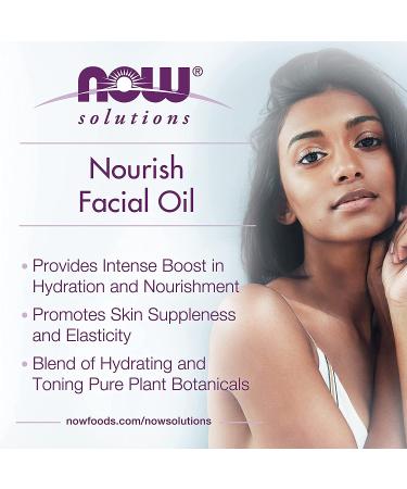 Now Foods Facial Oil Nourish 1 fl oz - Hydrating Skin Care Solution - Buy Online on SooperMarket.com