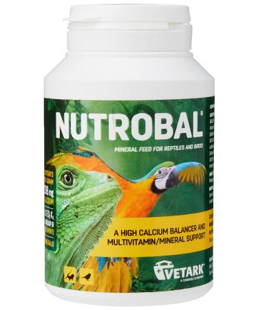 Nutrobal Calcium & Vitamin D3 Mineral Supplement for Birds & Reptiles Powder Easy to Administer 100g 100 g (Pack of 1)