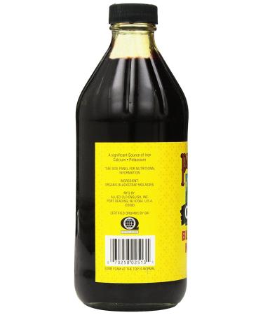 Organic Unsulfured Blackstrap Molasses 15 oz. - Pure & Natural Sweetener - Buy Online on SooperMarket.com