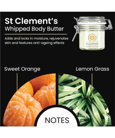 St Clement's Whipped Body Butter | Moisturising & Nourishing | Enriched With Shea Butter & Coconut Oil | Anti-Ageing & Anti-Inflammatory | Edinburgh Skin Care Company - Buy Online on SooperMarket.com
