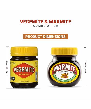 Combo Pack: A2Z & Vegemite Yeast Extract 250g and 220g - 2 Piece Set - Buy Online on SooperMarket.com