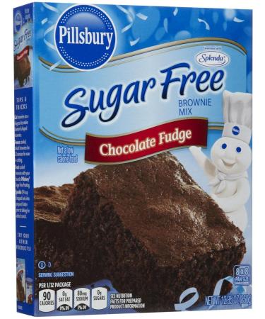 Pillsbury Sugar Free Mix - Chocolate Fudge Brownie - 12.35 oz Chocolate-Fudge 12.35 Ounce (Pack of 1)