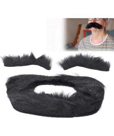 Fake Mustache and Fake Eyebrows Kit Self Adhesive Beard Eyebrow Stickers Fancy Costume Fake Beard for Masquerad Costume Party - Buy Online on SooperMarket.com