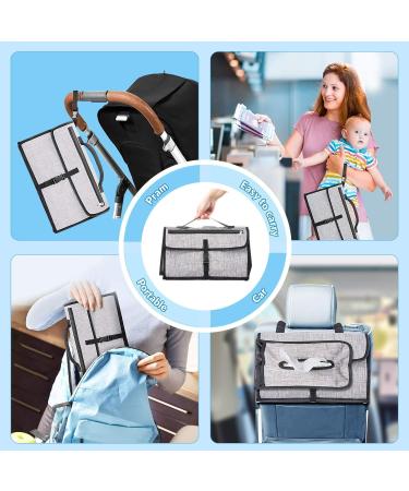 Portable Waterproof XL Baby Changing Mat with 6 Pockets and Wipe Dispenser - Buy Online on SooperMarket.com