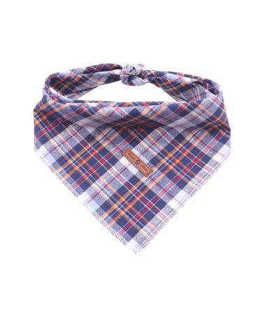 lionet paws Bandana for Dog Headscarves Dog Scarf Triangular Scarf for Small Medium and Large Dogs L (Pack of 1) Dark Blue