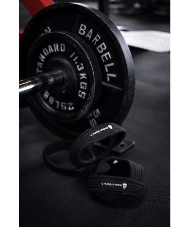 Figure 8 Lifting Straps for Deadlift, Powerlifting & Cross Training - Strong Weightlifting Wrist Straps for Men & Women (Medium, Black) - Buy Online on SooperMarket.com