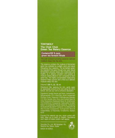 TONYMOLY Chok Chok Green Tea Watery Essence 1.86 Fl Oz | Hydrating & Refreshing Formula - Buy Online on SooperMarket.com