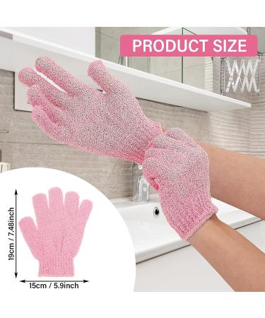 Sibba 8 Pair Exfoliating Gloves - Natural Loofah Wash Gloves for Body and Face - Dead Skin Remover - Double Sided Microfibre Scrubber - Buy Online on SooperMarket.com