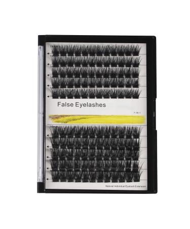 Bodermincer 120 Clusters 10mm+12mm/12mm+14mm/14mm+16mm Mixed Wide Cluster False Eyelash Individual Cluster EyeLashes Grafting Fake False Eyelashes Eyelash Extension (12mm+14mm Mixed)