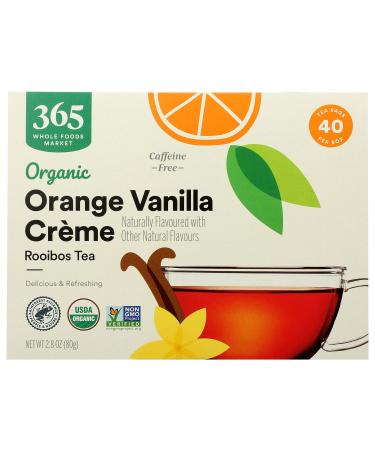 365 by Whole Foods Market, Tea Rooibos Orange Vanlla Creme Organic, 40 Count