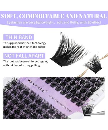 0.07mm D Curl Mixed Long Cluster Lashes 12-16mm | Reusable Soft Wispy Eyelash Extensions - Buy Online on SooperMarket.com