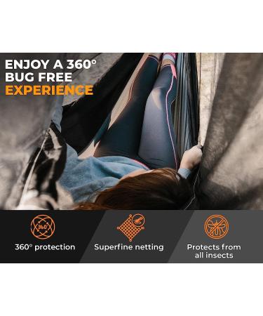 Foxelli XL Hammock Net - Lightweight 12ft Portable Netting for Camping Hammocks - Buy Online on SooperMarket.com