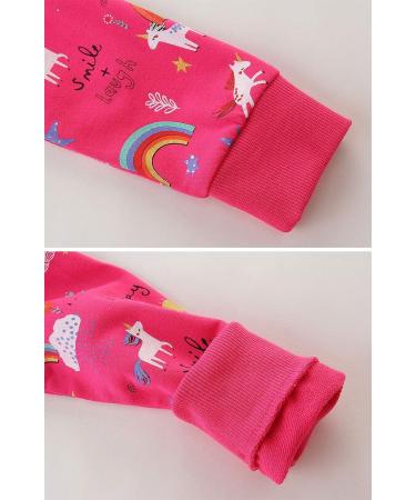 Girls Cotton Sweatshirt for Kids | Long Sleeve Casual Jumper | Age 4-5 Years | Rose Red - Buy Online on SooperMarket.com
