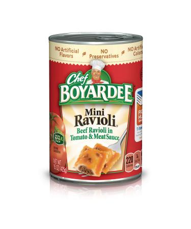 Chef Boyardee Mini Beef Ravioli in Tomato & Meat Sauce, 4-pack, 60 oz