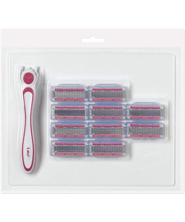BIC Soleil Click 5 Women's Disposable Razor - 5 Blade with 1 Handle and 10 Cartridges for Smooth Shave - Buy Online on SooperMarket.com