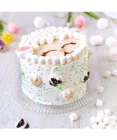 G nthart Backdecor Sweet Sheep | Edible Dessert Decorations for Cakes & Cupcakes | Unique Sugar Sheep Dark & Light Heads - Buy Online on SooperMarket.com
