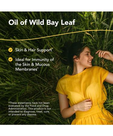 North American Herb & Spice Wild Oil of Bay Leaf 1 fl oz - Organic Non-GMO Skin & Hair Support - 286 Servings - Buy Internationally - Buy Online on SooperMarket.com