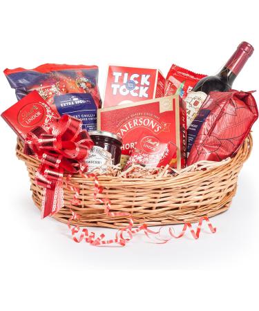 DIY Wicker Gift Hamper Kit - Oval Basket for Christmas, Weddings, Baby Showers - Natural - Buy Online on SooperMarket.com